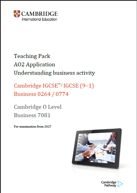 Understanding business activity: Scenario Pack